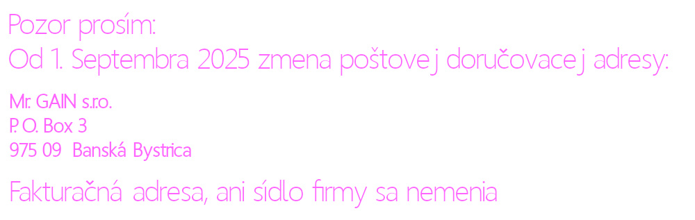 Zmena poštovej doručovacej adresy