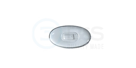sedýlka - click Glass skleněná 13 mm  symetrická  10 ks (BS024813)