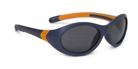 dětské sluneční brýle polarizační, vel. L, 46/34 mm, modro-oranžové (BS881001)