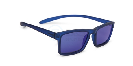 dětské sluneční brýle zrcadlové polarizační, 46/30 mm, modré (BS881512)